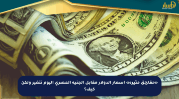 «حقائق مثيرة» أسعار الدولار مقابل الجنيه المصري اليوم تتغير ولكن كيف؟